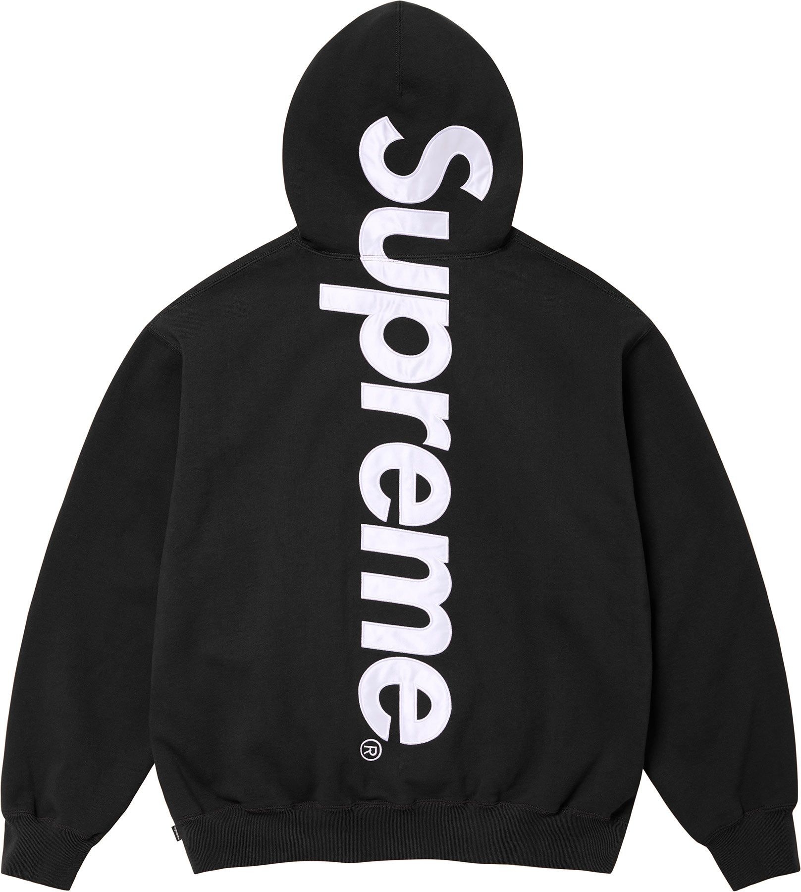 Satin Appliqué Hooded Sweatshirt view 15